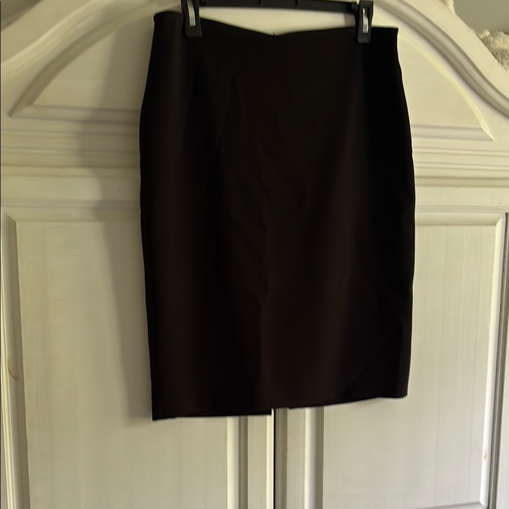 St John Caviar pencil skirt silk lining size 4